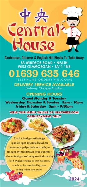 Central House Cantonese Chinese Neath