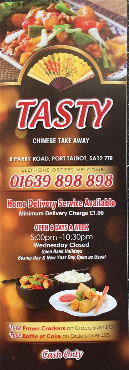 Tasty Chinese menu Port Talbot